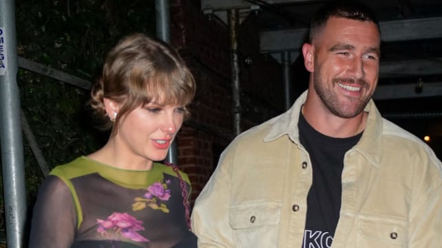 NFL player Travis Kelce admits he plays better when Taylor Swift is watching from the stands